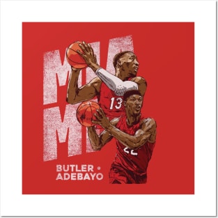 Jimmy Butler & Bam Adebayo Miami Duo Posters and Art